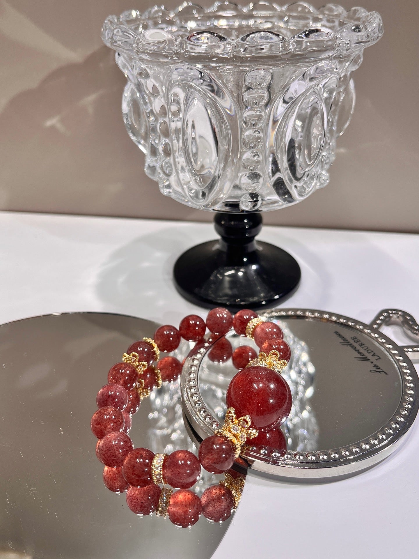 FIERY LOVE - Strawberry Quartz Bracelet