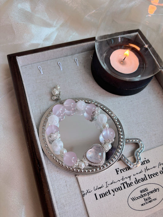 KITTY SWEETIE - Pink Rose Quartz Bracelet