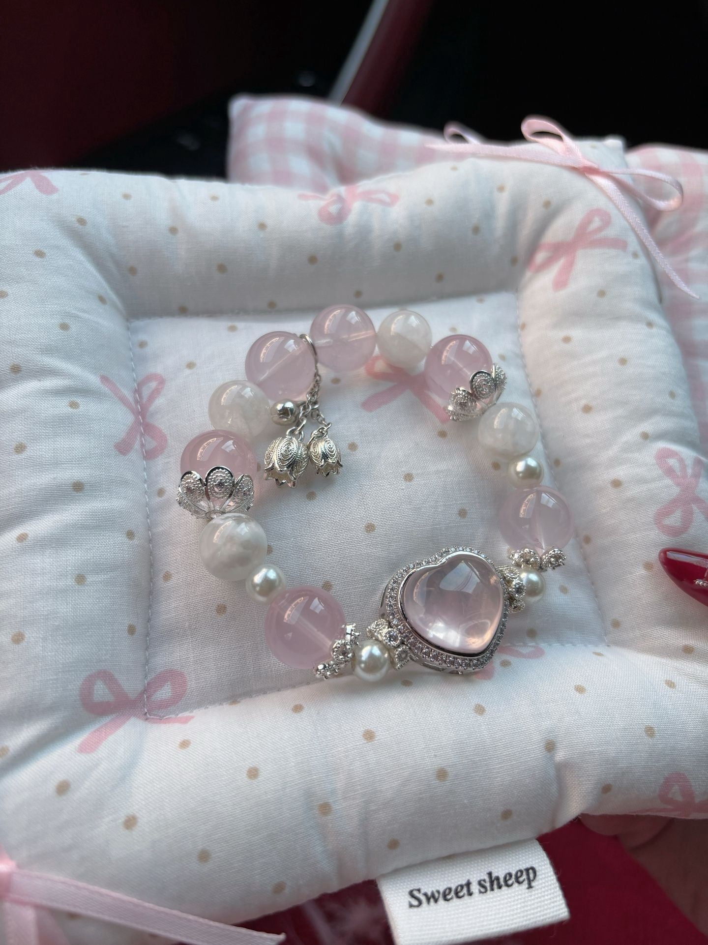 KITTY SWEETIE - Pink Rose Quartz Bracelet